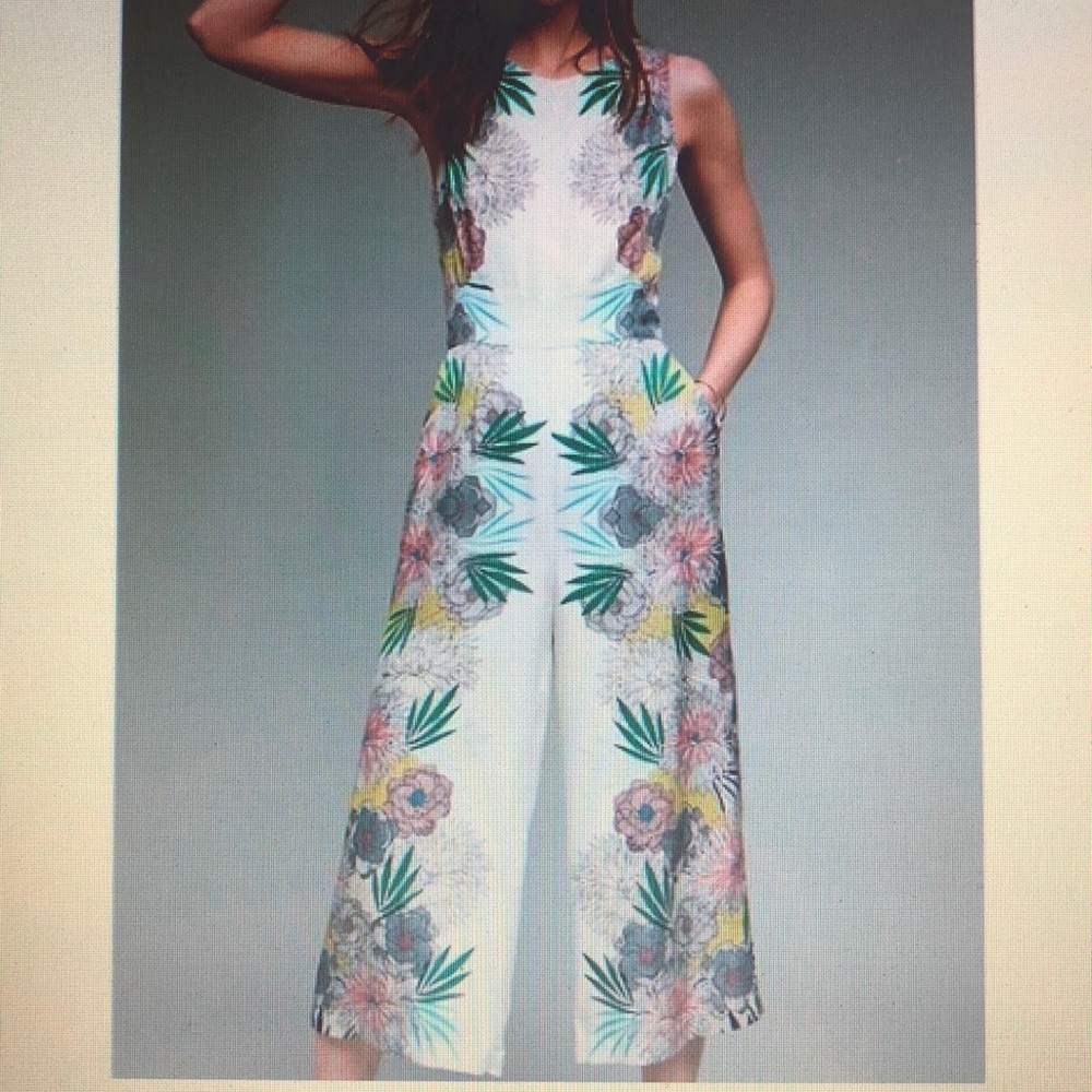 Anthropologie Corey Lynn Carter Bloom Jumpsuit sz6